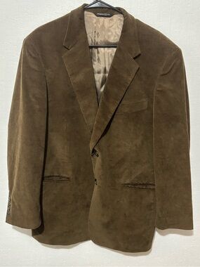 Evan-Picone Men's Brown Corduroy Blazer Sport Coat Jacket Size 42R Preppy